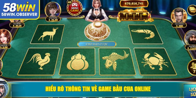 Hiểu rõ thông tin về game Bầu Cua online
