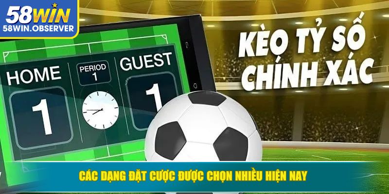 Các dạng đặt cược được chọn nhiều hiện nay