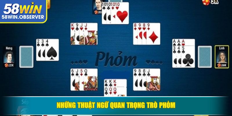 Những thuật ngữ quan trọng trò Phỏm